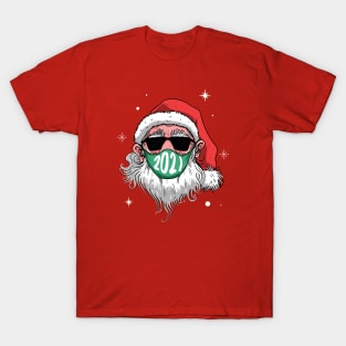 2021 Masked Santa Claus T-Shirt